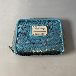 Loungefly Disney Frozen Elsa Reversible Sequin Wallet